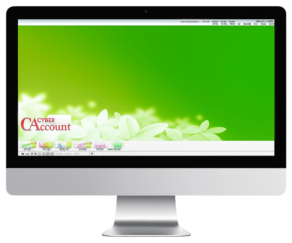 نمایی از نرم افزار حسابگر شایگان در یک مانیتور مدرن